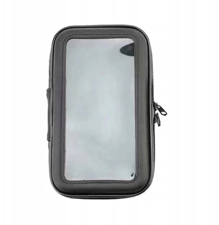 Rowerowy wodoodporny motocyklowy uchwyt torba sakwa na telefon na kierownicę XL max wymiar telefonu: 165 mm x 80 mm czarny bez mocowania do kierownicy