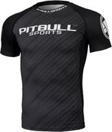 Koszulki sportowe męskie - Rashguard Pit Bull Raster Grey - miniaturka - grafika 1