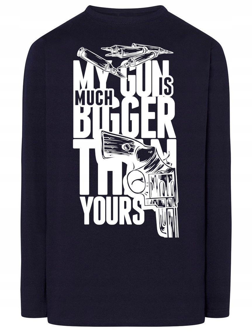 Longsleeve męski nadruk Pistolety Rozm.S