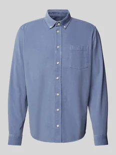 Koszula sztruksowa o kroju regular fit z kołnierzykiem typu button down model ‘ANTON’ - Koszule męskie - miniaturka - grafika 1