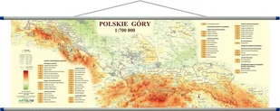 ArtGlob, Polskie góry mapa ścienna, 1:700 000 - Atlasy i mapy - miniaturka - grafika 1