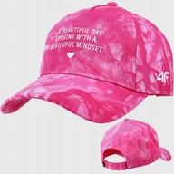 Czapki damskie - 4F CZAPKA Z DASZKIEM DZIEWCZĘCA DZIECIĘCA STRAPBACK SS24 - miniaturka - grafika 1
