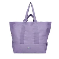 Torebki damskie - Torebka Tommy Jeans Tjw Tote Edition Canvas AW0AW17542 Fioletowy - miniaturka - grafika 1
