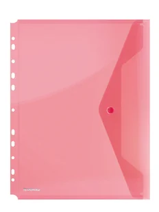 Donau Teczka kopertowa zatrzask, PP, A4, z europerforacją, czerwona 8540001PL-04 - Teczki i skoroszyty - miniaturka - grafika 3