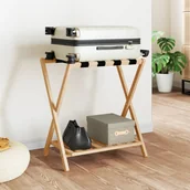 Wieszaki i stojaki - vidaXL Stojak na bagaż, 68x38x58 cm, bambusowy - miniaturka - grafika 1