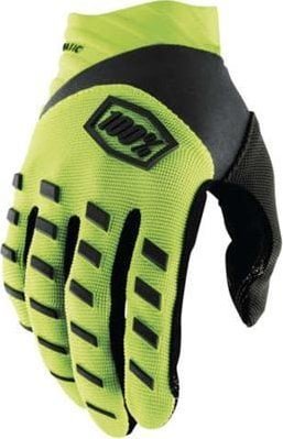 100% Rękawiczki 100% AIRMATIC Glove fluo yellow black roz. L długość dłoni 193-200 mm NEW