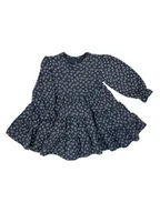 Sukienki - Dziewczęca sukienka z nadrukiem granatowa Nicol,r.92 - miniaturka - grafika 1