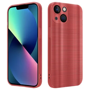 Etui Cadorabo do Apple iPhone 14 etui ochronne w kolorze czerwonym etui na telefon komórkowy etui silikonowe TPU - Etui i futerały do telefonów - miniaturka - grafika 1