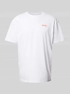 Koszulki męskie - T-shirt o kroju oversized z nadrukiem z napisem model ‘Ball Hard’ - grafika 1