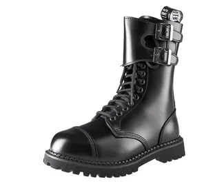 glany GRINDERS - CAMELOT (BLACK) 14-dziurkowe-45 - Botki męskie - miniaturka - grafika 1