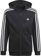 Bluzy dla dziewczynek - Adidas Bluza dziecięca ADIDAS 3S FZ HD 140 - miniaturka - grafika 1