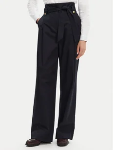 Barbour Spodnie materiałowe Elsie LTR0385NY99 Granatowy Wide Leg - Spodnie damskie - miniaturka - grafika 1