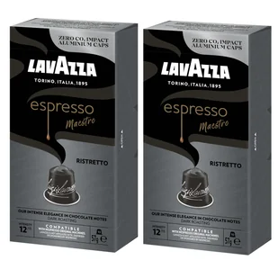 Kapsułki Nespresso do ekspresu Lavazza Maestro Ristretto zestaw 2 x 10 szt - Kawa w kapsułkach i saszetkach - miniaturka - grafika 1