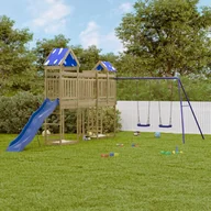 Place zabaw - vidaXL Plac zabaw do ogrodu, impregnowane drewno sosnowe - miniaturka - grafika 1
