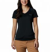 Koszulki sportowe damskie - Damska koszulka trekkingowa Columbia Women's Zero Rules - czarna - COLUMBIA - miniaturka - grafika 1