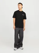 Koszulki męskie - Jack & Jones Koszulka w kolorze czarnym - miniaturka - grafika 1