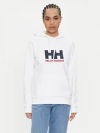 Bluzy damskie - Helly Hansen Bluza Logo 2.0 34460 Biały Regular Fit - miniaturka - grafika 1