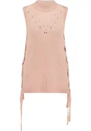 Koszulki i topy damskie - myMo ROCKS Damski top z dzianiny 23711399, Nude, XS/S, nude, XS-S - miniaturka - grafika 1