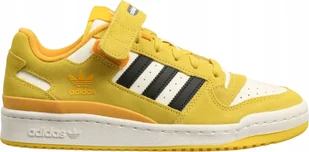 Buty Męskie Sportowe Sneakersy Skórzane Na Rzepy Forum Low Adidas - Sneakersy męskie - miniaturka - grafika 1