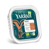 Mokra karma dla kotów - Yarrah Mokra karma dla kota dorosłego pasztet z kurczaka i kaczki z algami morskimi 100 g Bio - miniaturka - grafika 1