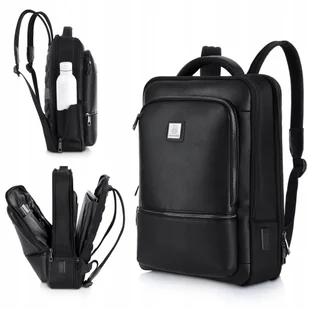 Plecak miejski na laptopa 16 z Rfid Usb i Usb-c Czarny Wodoodporny Pojemny - Torby na laptopy - miniaturka - grafika 1