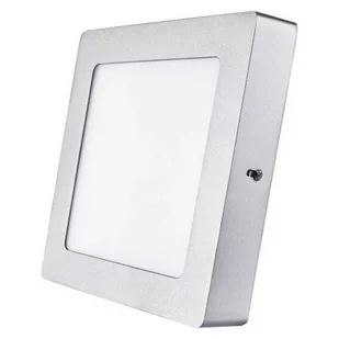 Emos panel LED zm6232 ceili S 12 W NW IP20, aluminium, srebrny, 17,8 x 17,8 x 4 cm *ZM6232 - Lampy sufitowe - miniaturka - grafika 1