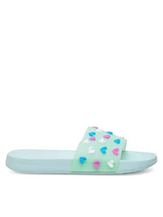 Nelli Blu Klapki SS23-69536 Zielony - Buty dla dziewczynek - miniaturka - grafika 1