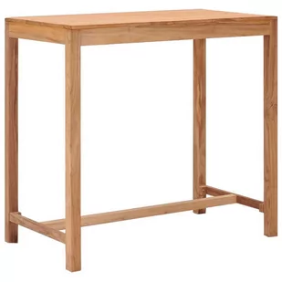 vidaXL Stolik barowy do ogrodu, 110x65x105 cm, lite drewno tekowe - Stoły ogrodowe - miniaturka - grafika 1