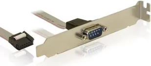 Delock 1 X D-Sub9 Slotblech port 4043619827688 - Złącza, przejściówki, adaptery - miniaturka - grafika 1