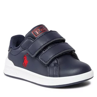 Buty dla chłopców - Sneakersy Polo Ralph Lauren RF104276 M Navy Smooth W/ Red Pp M - grafika 1