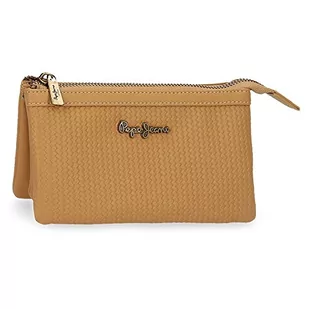 Pepe Jeans Lena Portfel Trzy przegródki Brązowy 17,5x9,5x2 cms Skóra syntetyczna, Brązowy, Monedero Tres Compartimentos, Portfel Trzy przegródki - Portfele - miniaturka - grafika 1