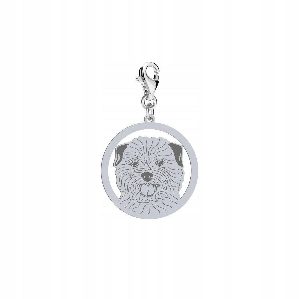 Charms Srebrny z Norfolk Terrier 925 na Karabińczyku Prezent DEDYKACJA