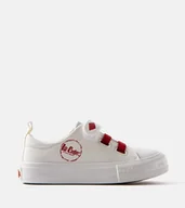 Buty dla dziewczynek - Biało-czerwone trampki dziecięce Lee Cooper-29 - miniaturka - grafika 1