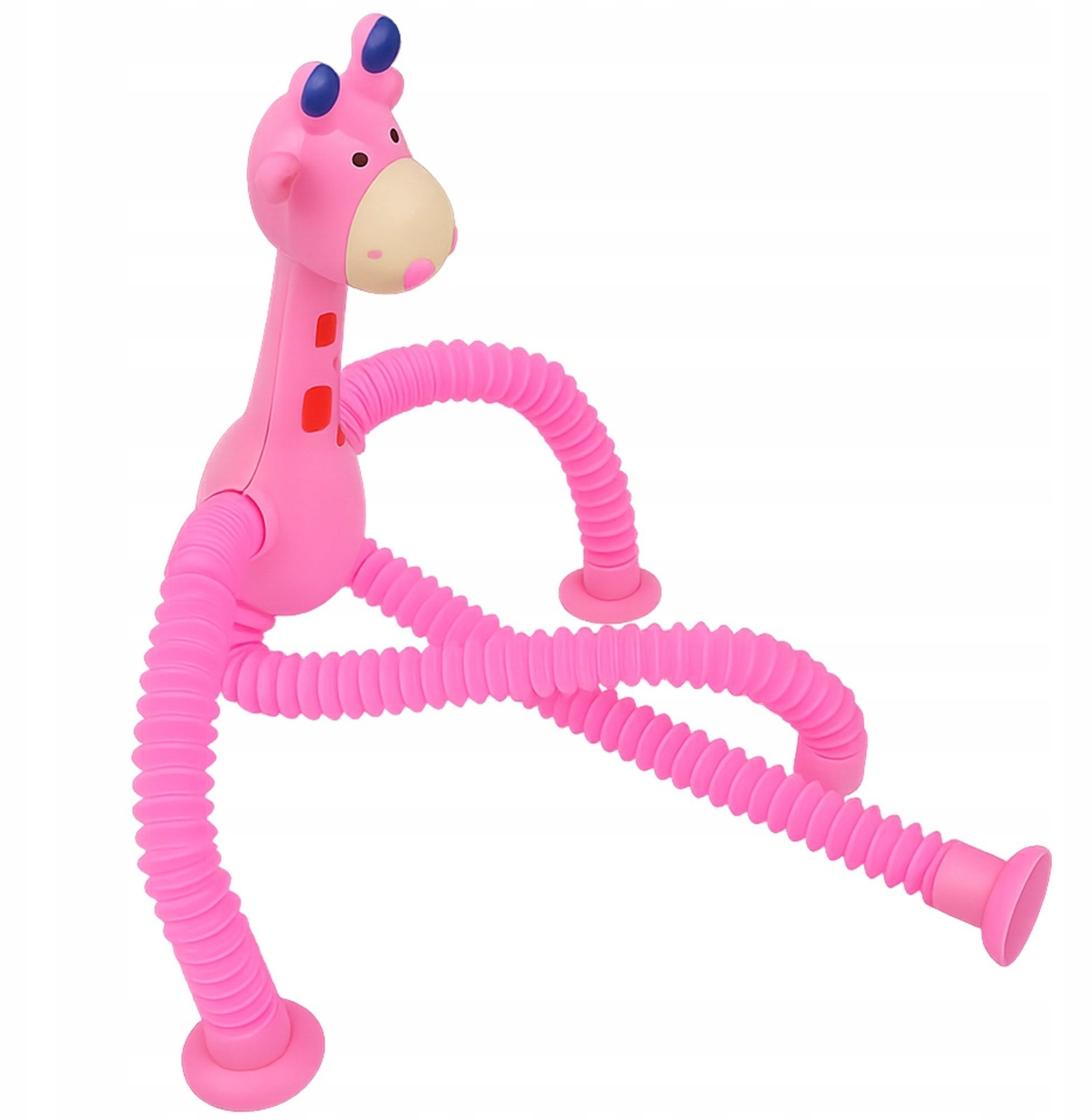 ŻYRAFA POP TUBE RURKA ROZCIĄGANIA Z PRZYSSAWKAMI ZABAWKA SENSORYCZNA RURKI