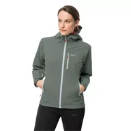 Kurtki damskie - Damska kurtka przeciwdeszczowa EAGLE PEAK JACKET W hedge green - XS - miniaturka - grafika 1