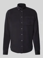 Koszule męskie - Koszula sztruksowa o kroju regular fit z kołnierzykiem typu button down model ‘ANTON’ - miniaturka - grafika 1