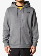 Bluzy sportowe męskie - Bluza rozpinana The North Face Simple Dome Full Zip Hoodie - tnf medium grey heather - miniaturka - grafika 1