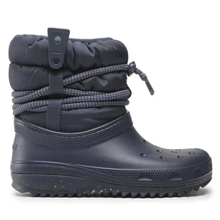 Śniegowce Crocs Classic Neo Puff Luxe Boot 207312 Granatowy - Śniegowce damskie - miniaturka - grafika 1