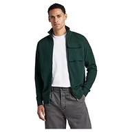 Koszule męskie - G-STAR RAW Męska koszula z logo Tape cb Tweeter z suwakiem, zielona, M, zielony, M - miniaturka - grafika 1