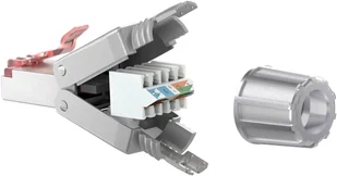 Wtyk sieciowy RJ45 8P8C CAT6 STP skręcany Goobay - Kable miedziane - miniaturka - grafika 1