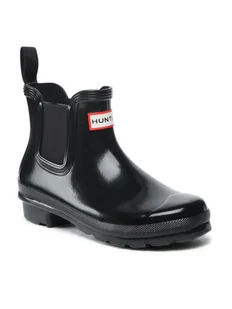 Hunter Kalosze Original Chelsea Gloss WFS2078RGL Czarny - Kalosze damskie - miniaturka - grafika 1