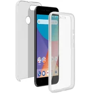 Etui i futerały do telefonów - Etui 360° do Xiaomi Mi A1 z elastycznym przodem i sztywnym tyłem — przezroczyste - miniaturka - grafika 1