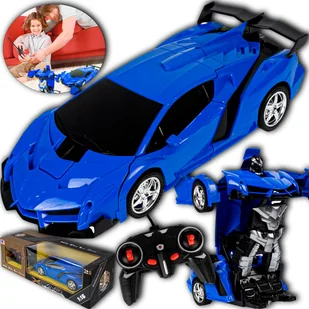 SAMOCHÓD ZDALNIE STEROWANY DUŻY 2W1 AUTO ROBOT PILOT ZABAWKA TRANSFORMACJA - Zabawki zdalnie sterowane - miniaturka - grafika 1