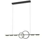 Lampy sufitowe - Wofi 7030-702 - LED Żyrandol ściemnialny na lince MESSINA LED/57W/230V czarne - miniaturka - grafika 1