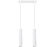 Lampy sufitowe - Sollux SL.1536 - Żyrandol na lince KARBON 2xGU10/10W/230V biały - miniaturka - grafika 1