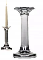 Świeczniki - ŚWIECZNIK SKANDYNAWSKI SZKLANY kandelabr ozdoba dekoracja do salonu 18cm - miniaturka - grafika 1