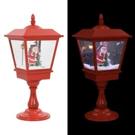 Oświetlenie świąteczne - vidaXL Świąteczna latarenka stojąca z Mikołajem, 64 cm, LED - miniaturka - grafika 1