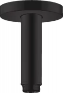 Akcesoria do armatury i ceramiki - HANSGROHE 27393670 Przyłącze sufitowe S 100 mm, mat czarny - miniaturka - grafika 1