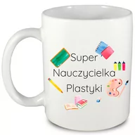 Kubki - Kubek prezent dla nauczycielki PLASTYKI + imię, 1 - miniaturka - grafika 1