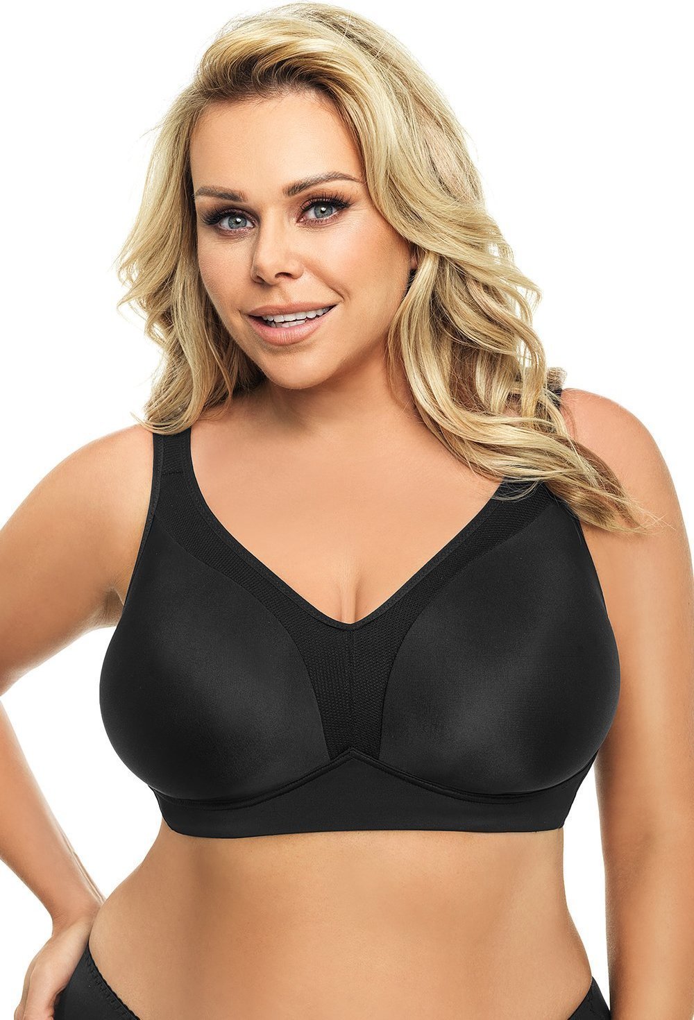 Gorsenia Gorsenia K422 Anya czarny 90I Biustonosz miękki